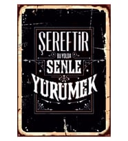 Ahşap MDF Poster (27x18cm)