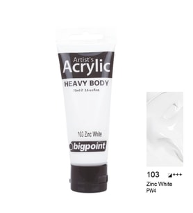 Bigpoint Akrilik Boya 75 ml Zinc White 103
