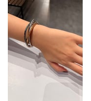 Üç Renkli Esnek Metal Bileklik Set (Çok Renkli)