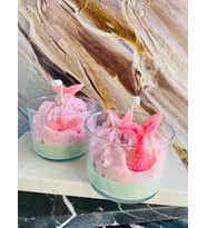 Pink Mermaid Decorative Candle (ocean scented)- Pembe Denizkızı Okyanus aromalı dekoratif mum