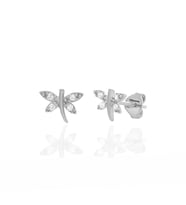 Minimal Yusufçuk Böceği Küpe Silver (Gümüş)