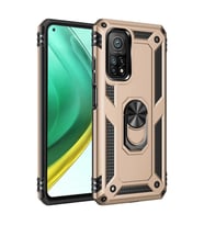 Xiaomi Mi 10t Pro Kılıf Sofya Yüzüklü Silikon Kapak - Gold