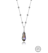 Swarovski Crystal Kadın Metal Drop Gümüş Kolye