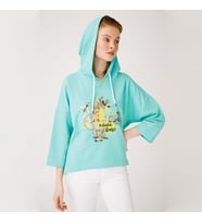 Biggdesign Nature Pedaldaki Bahçe Kadın Sweatshirt (Yeşil)