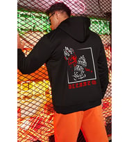 Unisex Blesseb Baskılı Sweatshirt (Siyah)
