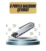 Northcity 8 Portlu Macbook Çevirici Type C Hub - 8-in-1 USB-C Çoklu Bağlantı Çözümü