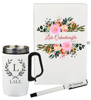 Arkadaşa Hediye, İş Arkadaşına Hediye Defter Kalem Ve Termos - Mug Hediye Seti