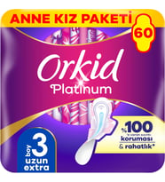 Platinum Hijyenik Ped Anne Kız Paketi Uzun Extra (Boy 3) Dev Ekonomik Paket 60 Adet Ped