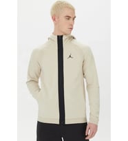 Nike Jordan Dri-Fit Sport Full-Zip Hoodie Erkek Sweatshirt Krem