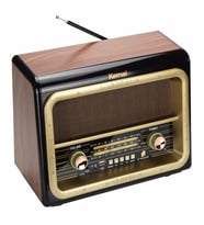 Kemai MD-1911BT Şarjlı Nostaljik Bluetooth Fm Radyo USB SD MP3
