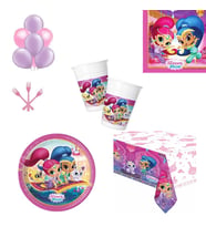 Shimmer and Shine Işıltı ve Parıltı 16 Kişilik Parti Seti Sofra Seti Parti Malzemesi-