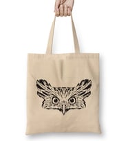 The Owl Baykuş Bez Çanta Uzun Saplı