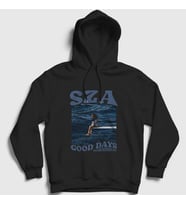 Presmono Unisex Siyah Good Days Müzik Sza Kapüşonlu Sweatshirt 475201tt