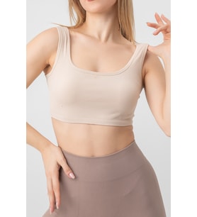DoReMi Seamless Fitilli Spor Sütyeni (Taş)