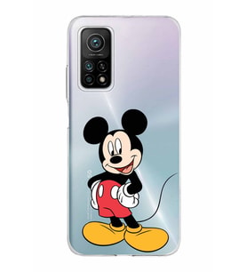 Xiaomi Mi 10 T Pro Uyumlu Kapak Mickey Mouse Tasarımlı Şeffaf Silikon Kılıf