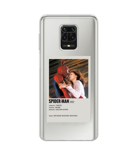 Redmi Note 9 Pro/Note 9S Uyumlu Spider Man Minimalist Poster Desenli Şeffaf Telefon Kılıfı