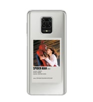 Redmi Note 9 Pro/Note 9S Uyumlu Spider Man Minimalist Poster Desenli Şeffaf Telefon Kılıfı