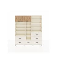 Arges Dolap 17 Raflı 6 Çekmeceli 3 Kapaklı 220x30x243 Aytaşı-Çam/Aytaşı