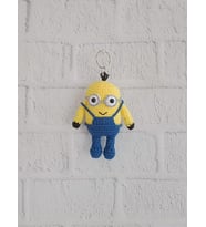 Maskot Minyonlar Bob Amigurumi Organik Anahtarlık Oyuncak