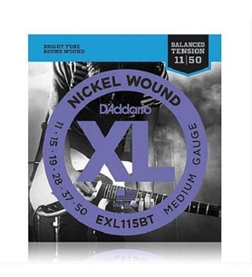 Daddario Exl115bt Elektro Gitar Tel Seti, Xl, 11-50, Nickel Wound