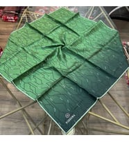 %100 Twill İpek 90x90 Eşarp - 04897 (Zümrüt Yeşili)