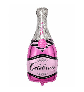 Şise Celebrate Pembe Folyo Balon