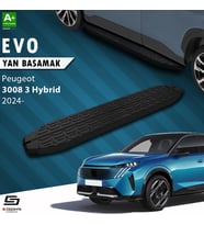 S-Dizayn Peugeot 3008 3 Hybrid Evo Siyah Yan Basamak 183 Cm 2024 Üzeri A+ Kalite
