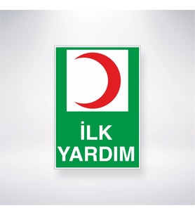 İlk Yardım 21x28 Arkası Yapışkanlı Levha
