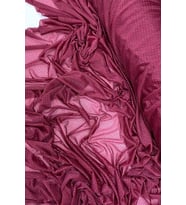 Yağmur Damlası Simli Abiye Elbise Şallık Tül Kumaş Bordo 23