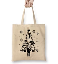 Walking Dead Christmas Tree Silhouette Bez Çanta Uzun Saplı