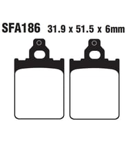 ÖN FREN DİSK BALATASI SFA186 VESPA PX150 PX200 (1998-2007)