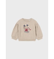 0-36 Ay Mayoral Kız Bebek Sweatshirt Bej
