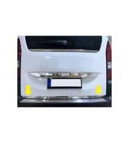 Opel Combo 4 Krom Bagaj Alt Çıtası 2018 Üzeri Paslanmaz Çelik Uyumlu (Gümüş)