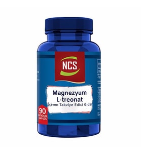 Magnezyum Magnesium L-Threonate Vejeteryan 90 Bitkisel Kapsül