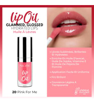 Cosmetics Lip Oil 20 Pink For Me Nemlendirici ve Parlatıcı Dudak Bakım Yağı, Pembe