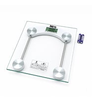 DİJİTAL - PİLLİ KARE BANYO BASKÜL TERAZİ TARTI LCD EKRAN 180KG/0.1G 30X30CM İ11-025 (5668)
