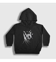 Presmono Unisex Çocuk Siyah Nail Oyun Hollow Knight Kapüşonlu Sweatshirt 492457tt