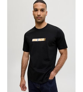 JACK JONES Yazı Baskılı Erkek Tişört 12298430