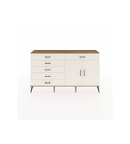 Arges Konsol Tek Raflı 6 Çekmeceli 2 Kapaklı 176x30x99 Çam-Aytaşı