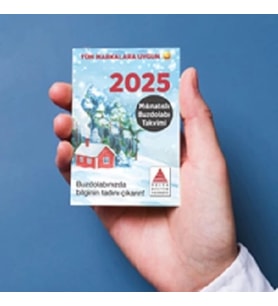 2025 Mıknatıslı Buzdolabı Takvimi