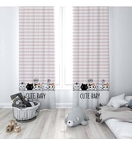 Çocuk Odası Dijital Baskılı 135x260cm Tek Kanat Fon Perde Model 00062