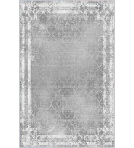 Eliana Home Baskılı, Yıkanabilir Kaymaz Taban Salon Halısı LNA1298 100x150 cm (Gri)