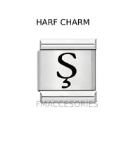 İTALYAN ÇELİK CHARM ÇELİK CHARM Ş HARFİ İSİM TARİH BAŞ HARF YAZILIR 9 MM FMACCESORİES