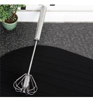 Hometarz Basmalı Çırpıcı Karıştırıcı Otomatik İnox Çelik 31 CM (Gri)