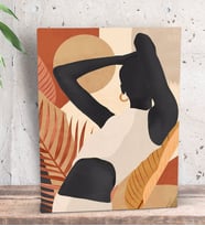 BK Gift Yatak Odası Konseptli  Dekoratif Mini Kanvas Tablo 15x20cm-11