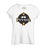 Çocuk Futbol Takımı - Logo Beyaz Kadın Tshirt