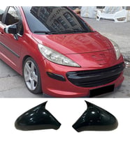 Peugeot 207 Batman Yarasa Ayna Kapağı Piona Black ABS 2006 - 2012