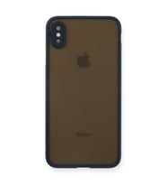 iPhone Xs Max Kılıf Montreal Silikon Kapak - Lacivert