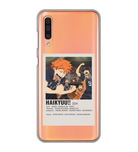 Samsung Galaxy A50 - A30S Uyumlu Haikyuu!! Poster Tasarımlı Şeffaf Telefon Kılıfı