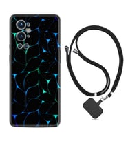Tecno Spark 9 Pro Kılıf Silikon Boyun Askılı İpli Desenli Silikon Naif Çizgiler 1680